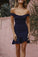 Homecoming Dresses Skyler Off The Shoulder Homeocming Dress Tea Length With Rufflues CD3291
