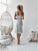 Mermaid Straps Knee-Length White Homecoming Dresses Elsa Lace CD3315
