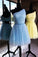 Homecoming Dresses Kenna Sparkly Tulle One Shoulder Yellow CD3352