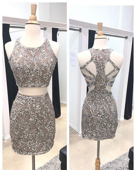 Two piece homecoming dresses, Beaded homecoming dresses, Homecoming Dresses Amaris Sheath homecoming dresses, Open back homecoming dresses CD3996