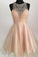 Champagne Frida Homecoming Dresses Tulle Short Party Dress Cute CD4754