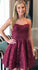 Spaghetti Straps Kendra Homecoming Dresses Short Champagne With Appliques CD5118