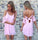 Hollow Trumpet Pink Homecoming Dresses Miah Sleeve Backless Sexy CD6891