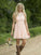 Short Homecoming Dresses pink homecoming dress, high neck Addison homecoming dress CD6895