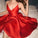 Simple Short Red Homecoming Dresses Beryl Dancing With Straps CD7361