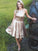 Michelle Homecoming Dresses Shiny Gold Sequin Halter Simple CD761
