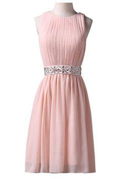 Short Beaded Evening Formal Dresses Joan Pink Homecoming Dresses CD8624