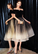 Black Tulle Sequin Short Dress Black Homecoming Dresses Sarah CD903