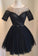 Short Cocktail Celia Homecoming Dresses Dress Black Beaded Tulle Gown CD9822