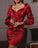 Elegant Deep V-Neck Long Homecoming Dresses Braelyn Sleeve CD9838